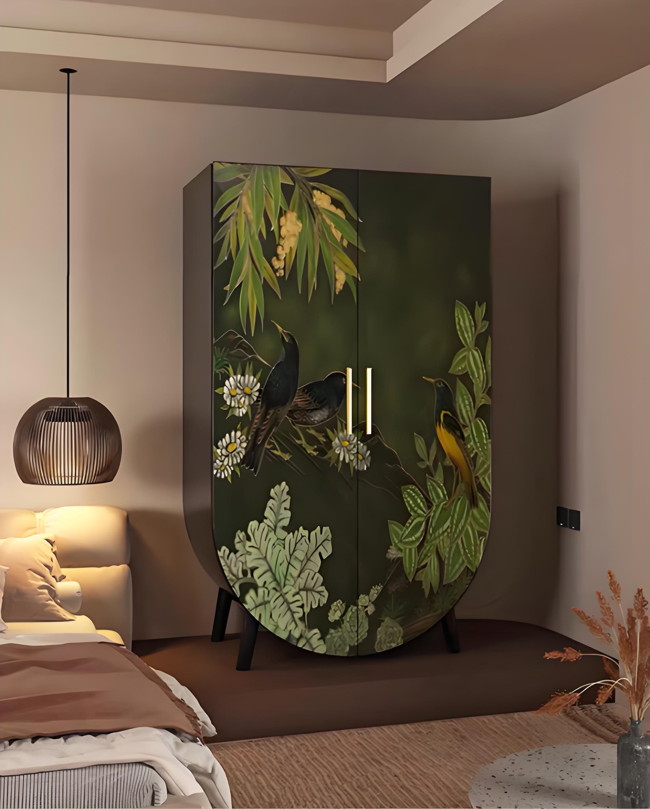 花鸟彩绘衣柜ch-054